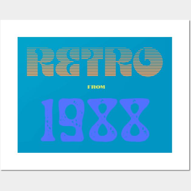 Retro Birthyear 1988 Wall Art by FNRY